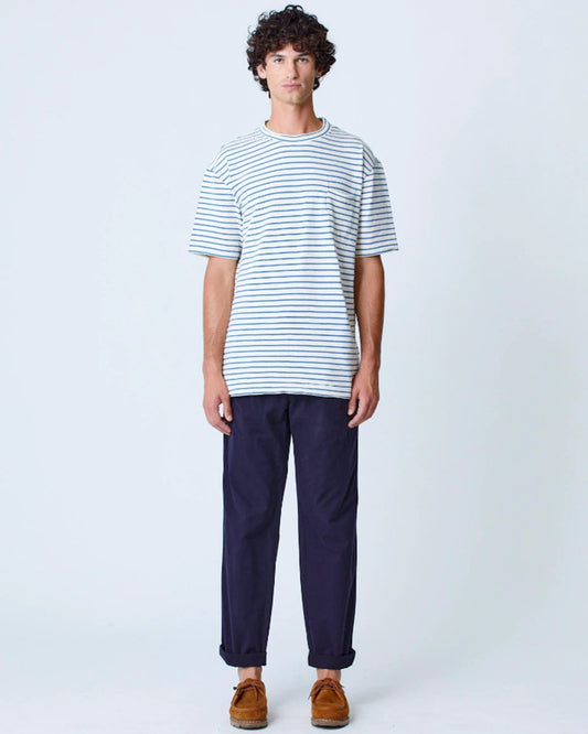 La Paz Guerreiro Pocket T-shirt Indigo Stripes