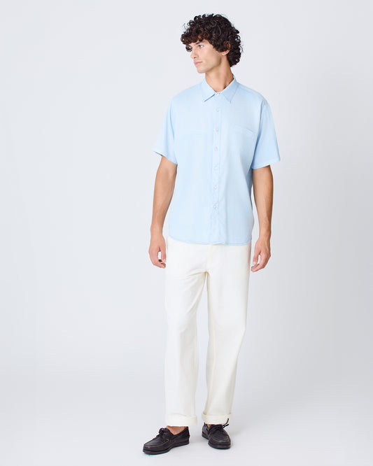 La Paz Roque Grandpa Baggy Shirt Wind Blue