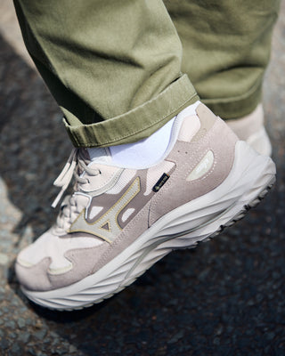 Mizuno Wave Rider Beta GTX Silver Cloud  Vintage Khaki GE Gold