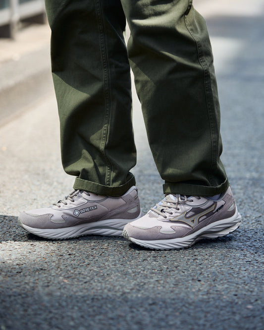 Mizuno Wave Rider Beta GTX Silver Cloud  Vintage Khaki GE Gold