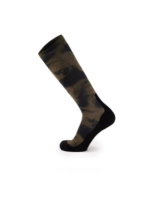 Mons Royale Atlas Merino Snow Socks Olive Tie Dye