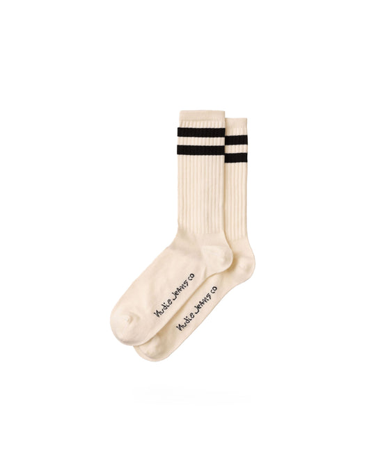 Nudie Jeans Amundsson Sport Socks Off White