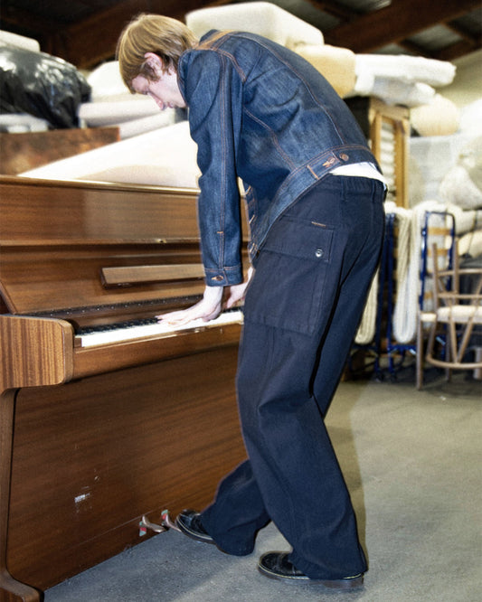 Nudie Jeans Loud Larry Pants Back Sateen