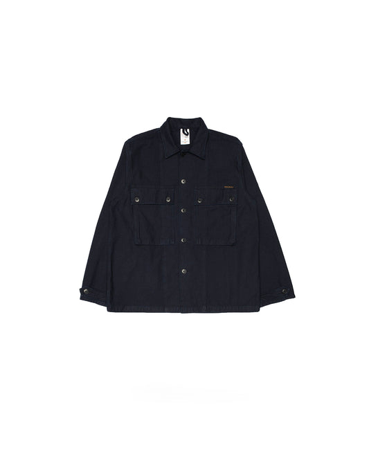 Nudie Jeans Nino Shirt Back Sateen Indigo