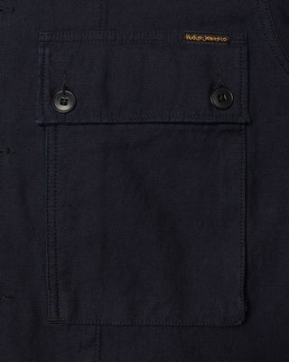 Nudie Jeans Nino Shirt Back Sateen Indigo