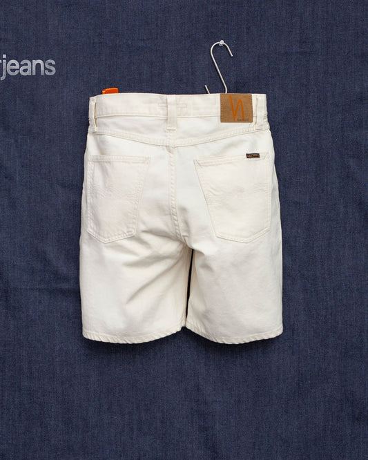 Nudie Jeans Seth Shorts Everivory detail 2