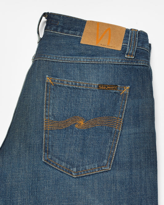 Nudie Jeans Steady Eddie II Indigo Dew detail 1