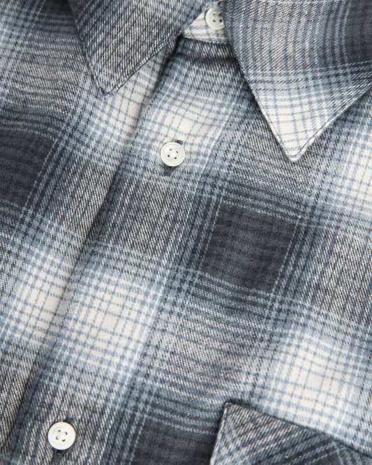 OAS Blurcheck Piano Shirt Dk-Blue