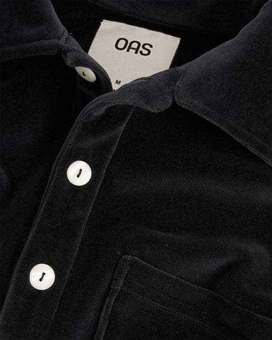 OAS Nearly Black Girona Velour Shirt