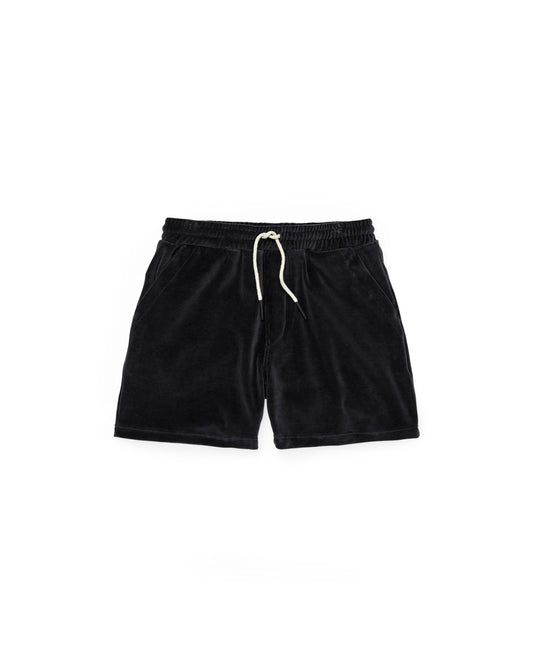 OAS Nearly Black Velour Shorts