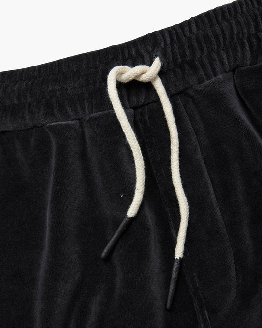 OAS Nearly Black Velour Shorts