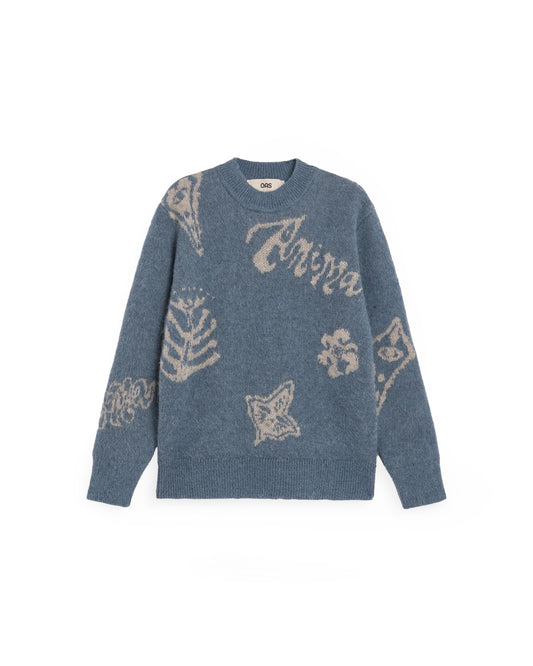 OAS Symo Pino Crewneck Blue