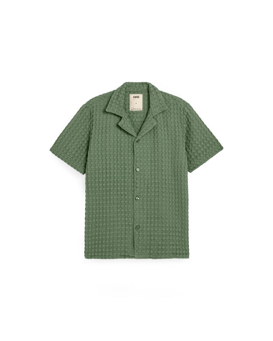 OAS Waffle Cuba Shirt Green
