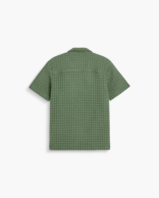 OAS Waffle Cuba Shirt Green