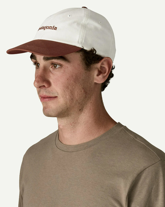 Patagonia Fitz Roy Icon Trad Cap Text Logo Dried Vanilla