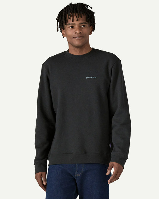 Patagonia Fitz Roy Icon Uprisal Crew Sweatshirt Ink Black