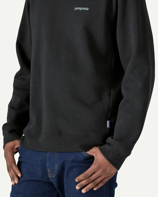 Patagonia Fitz Roy Icon Uprisal Crew Sweatshirt Ink Black