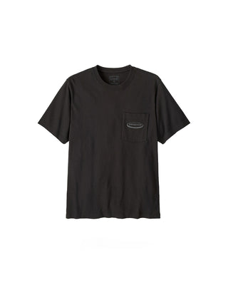 Patagonia Men's MW '95 Oval Logo Pocket Tee Black