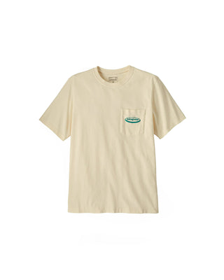 Patagonia Men's MW '95 Oval Logo Pocket Tee Undyed Natural