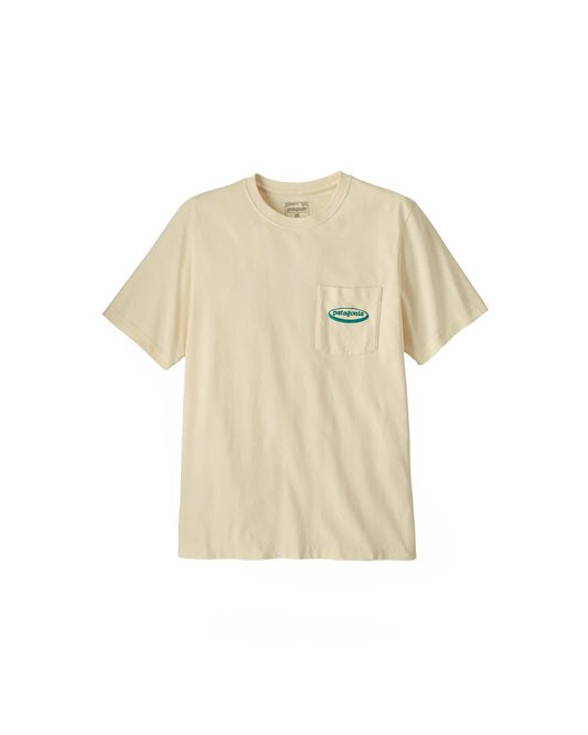 Patagonia Men's MW '95 Oval Logo Pocket Tee Undyed Natural