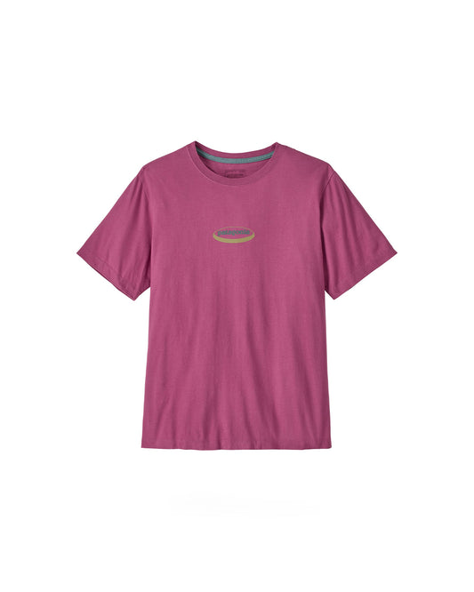 Patagonia Men's '95 Oval Logo T-Shirt Faded Magenta