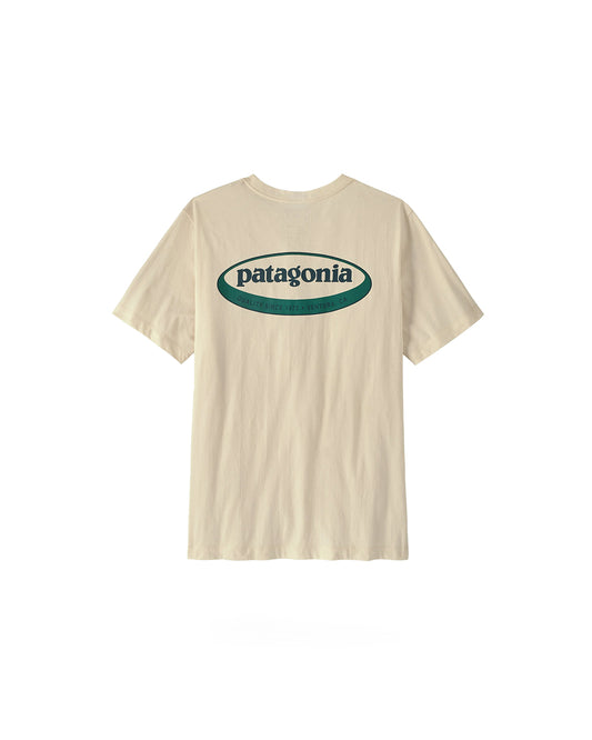 Patagonia Men's '95 Oval Logo T-Shirt Undyed Natural