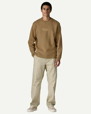 Patagonia Men's '95 Oval Logo Uprisal Crew Sweater Bobcat Brown