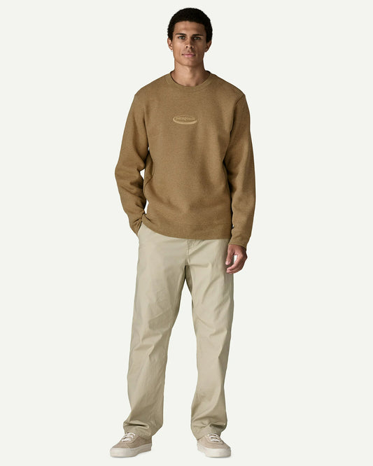 Patagonia Men's '95 Oval Logo Uprisal Crew Sweater Bobcat Brown