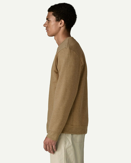Patagonia Men's '95 Oval Logo Uprisal Crew Sweater Bobcat Brown