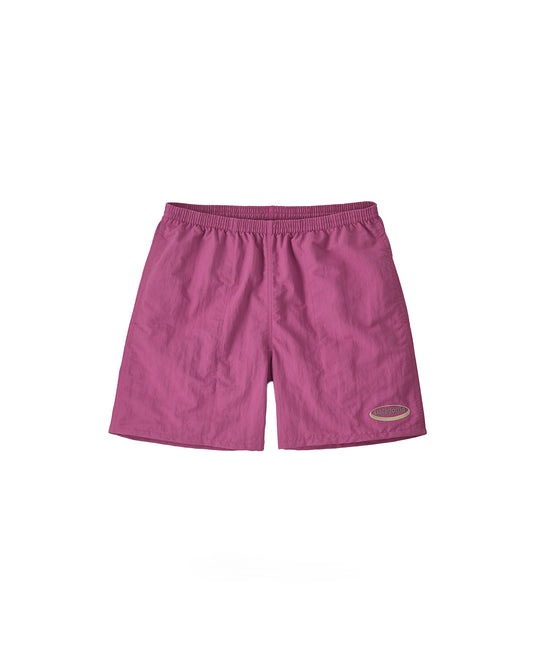 Patagonia Men's Baggies Shorts 5" '95 Oval Logo: Faded Magenta