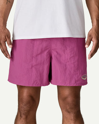 Patagonia Men's Baggies Shorts 5" '95 Oval Logo: Faded Magenta