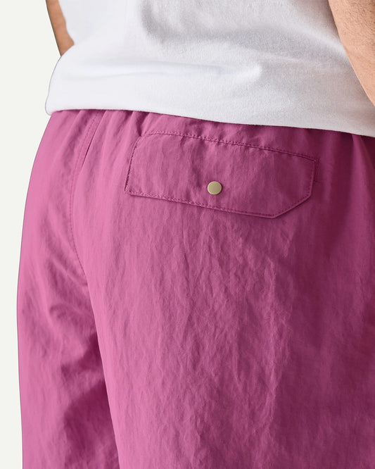Patagonia Men's Baggies Shorts 5" '95 Oval Logo: Faded Magenta