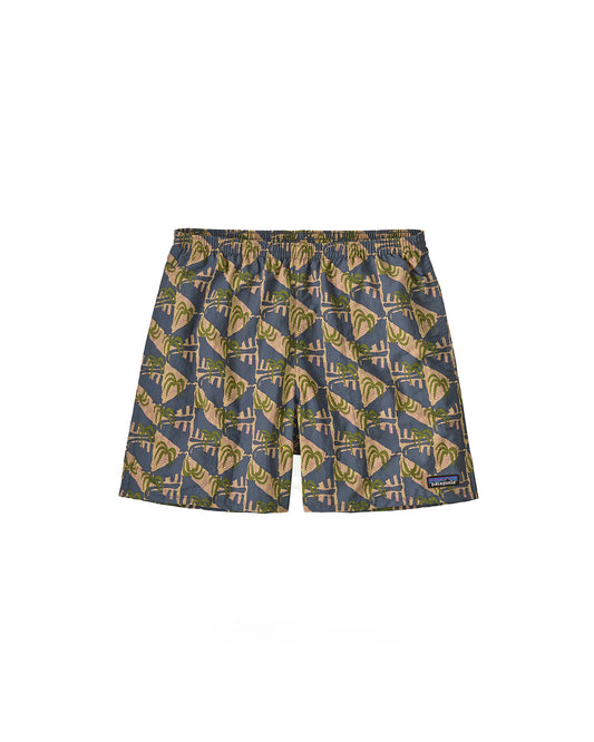 Patagonia Men's Baggies Shorts 5" Jaguar Geo: Dolomite Blue