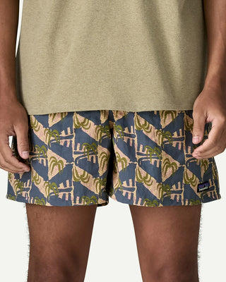 Patagonia Men's Baggies Shorts 5" Jaguar Geo: Dolomite Blue