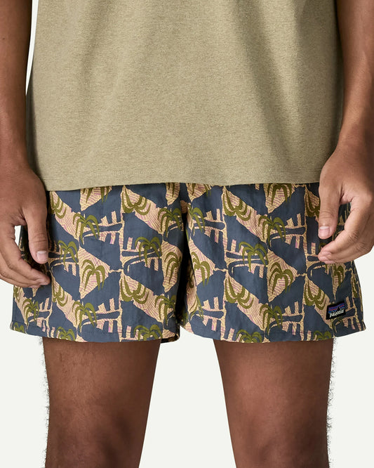 Patagonia Men's Baggies Shorts 5" Jaguar Geo: Dolomite Blue