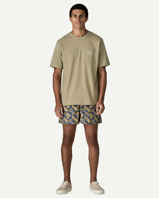 Patagonia Men's Baggies Shorts 5" Jaguar Geo: Dolomite Blue