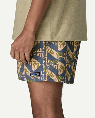 Patagonia Men's Baggies Shorts 5" Jaguar Geo: Dolomite Blue