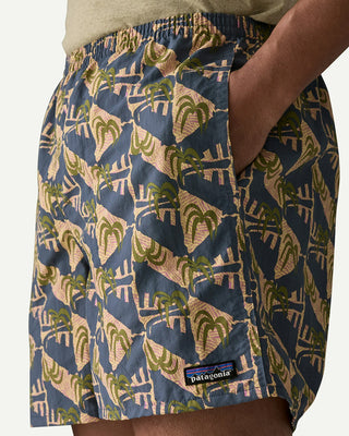 Patagonia Men's Baggies Shorts 5" Jaguar Geo: Dolomite Blue
