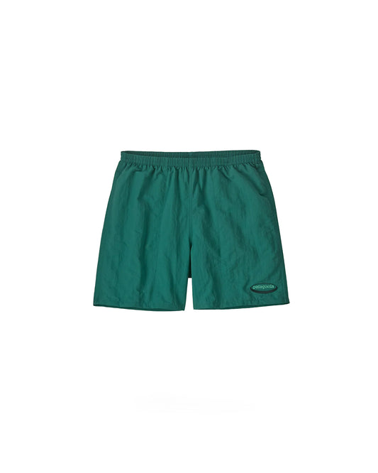 Patagonia Men's Baggies Shorts 5 in '95 Oval Logo: Gem Green