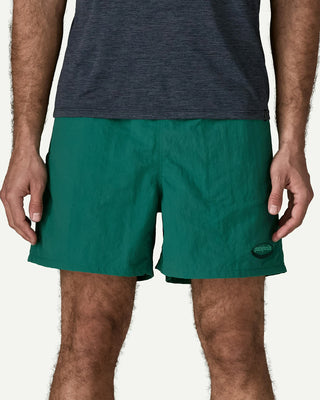 Patagonia Men's Baggies Shorts 5 in '95 Oval Logo: Gem Green