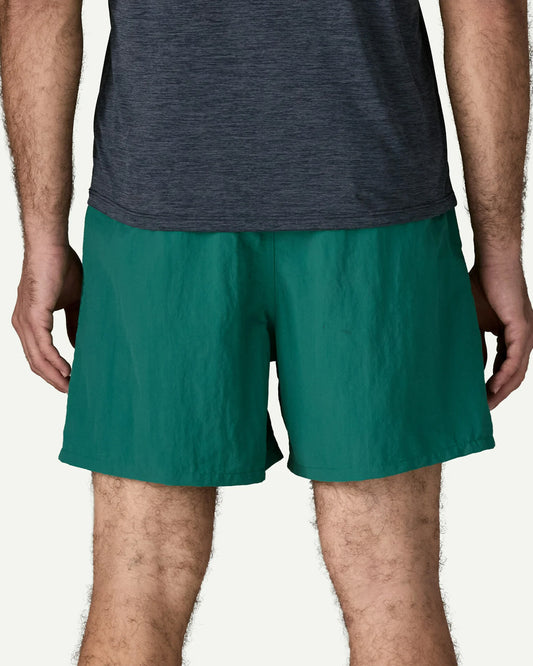 Patagonia Men's Baggies Shorts 5 in '95 Oval Logo: Gem Green