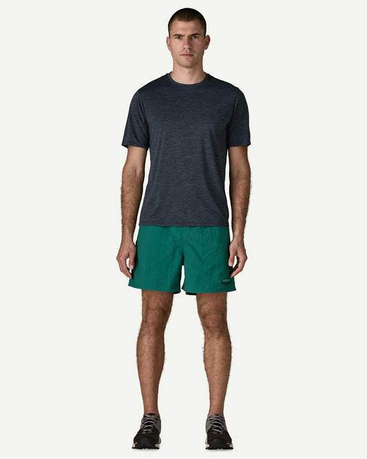 Patagonia Men's Baggies Shorts 5 in '95 Oval Logo: Gem Green