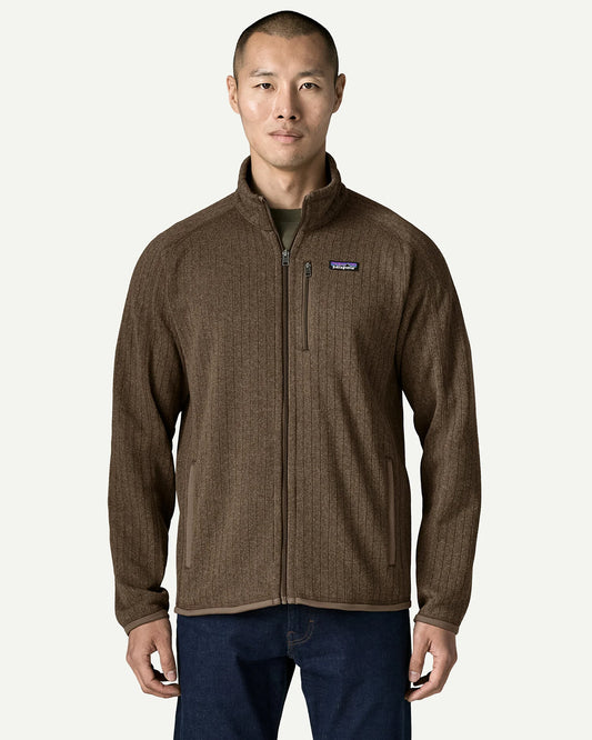 Patagonia Men's Better Sweater Jacket Marlow Brown Rib Knit