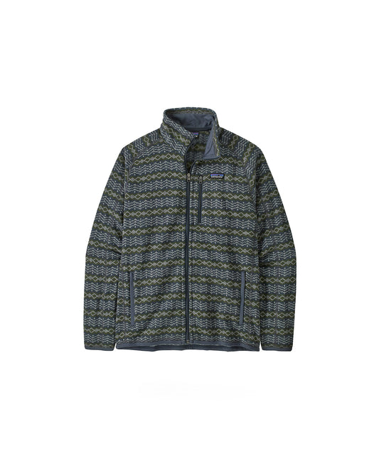 Patagonia Men's Better Sweater Jacket Woven Together: Smolder Blue