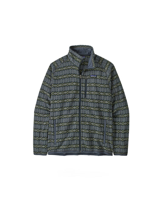 Patagonia Men's Better Sweater Jacket Woven Together: Smolder Blue