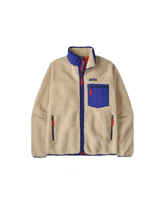 Patagonia Men's Classic Retro-X Jacket Dark Natural w/Cobalt Blue