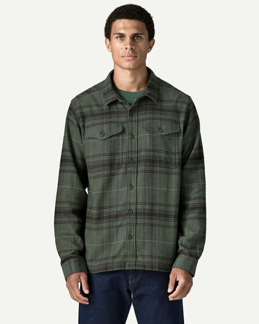 Patagonia Men's Fjord Flannel Shirt Dissolve: Treeline Green