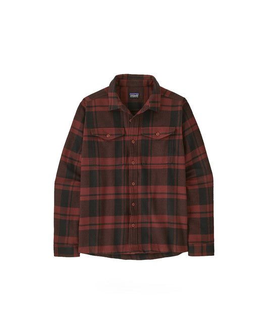 Patagonia Men's Fjord Flannel Shirt Powder: Rusty Red