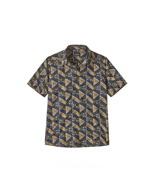 Patagonia Men's Go To Shirt Jaguar Geo: Dolomite Blue