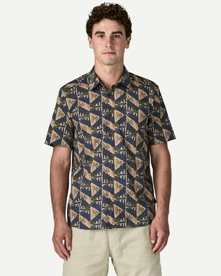 Patagonia Men's Go To Shirt Jaguar Geo: Dolomite Blue